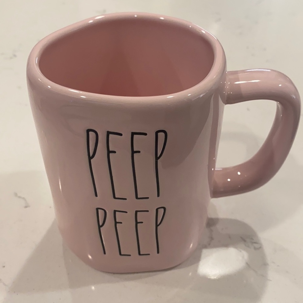 Rae Dunn Pink “Peep Peep” Mug
